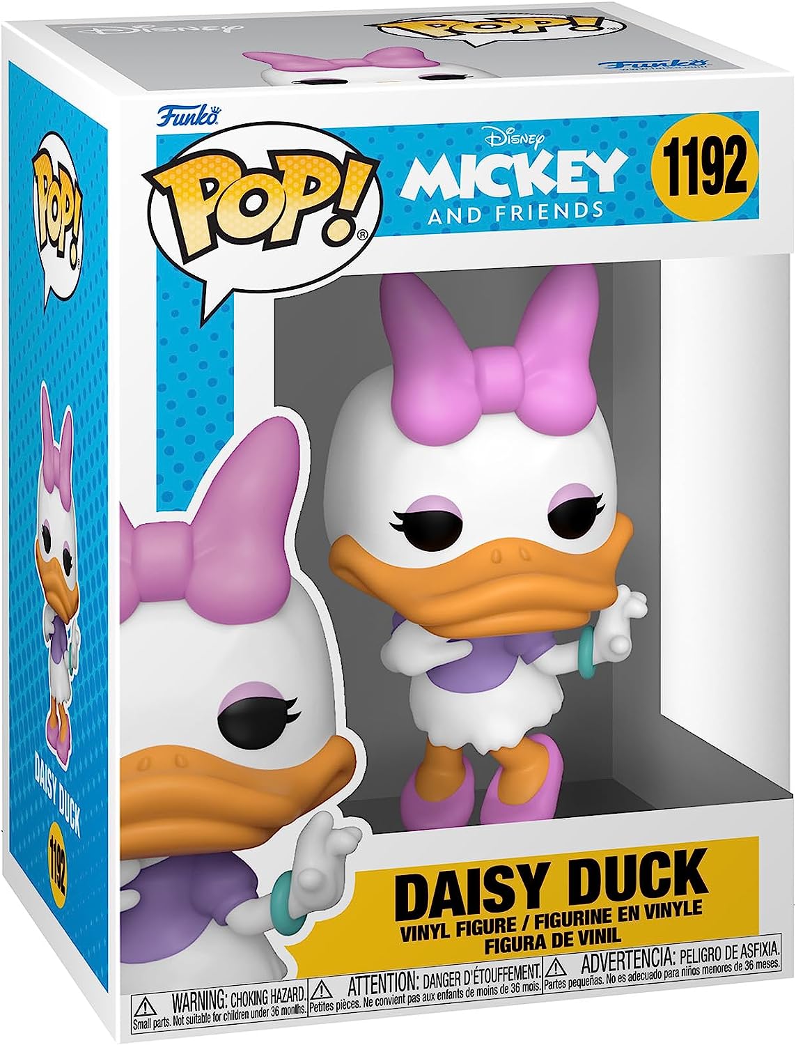 Funko Pop Disney Classics Mickey et ses Amis Daisy Duck - Figurine Vinyle - Hauteur 9,5 cm env.