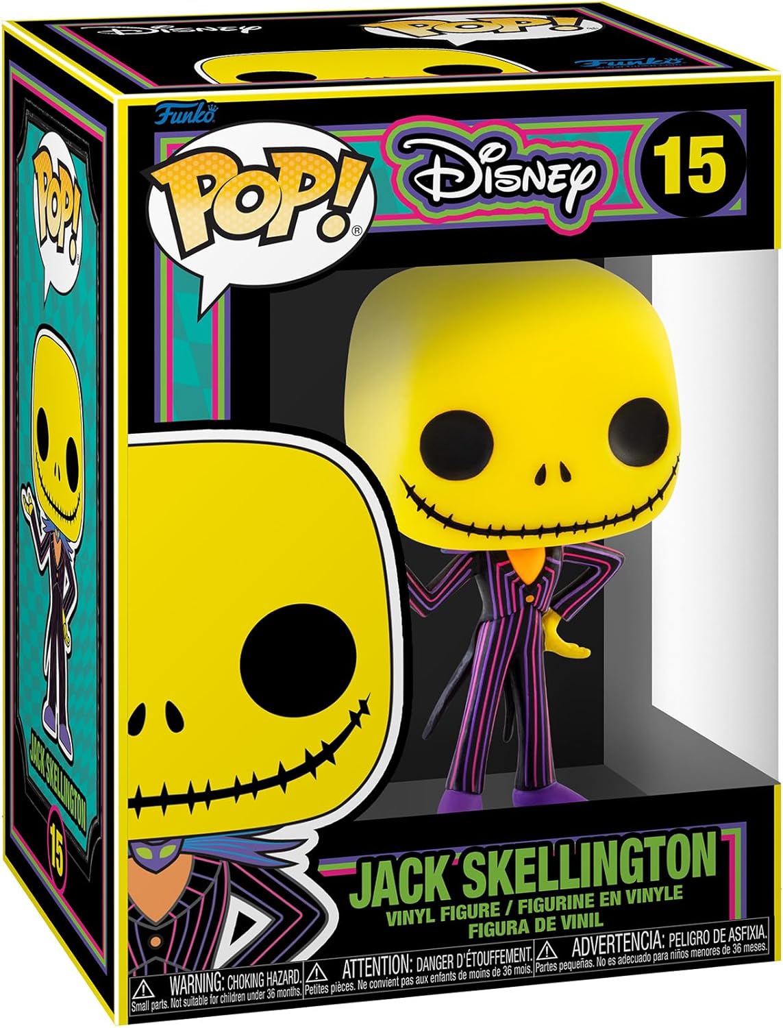 Funko Pop Disney L'Étrange Noël de Monsieur Jack Blacklight - Figurine Vinyle - Hauteur 9,5cm env.