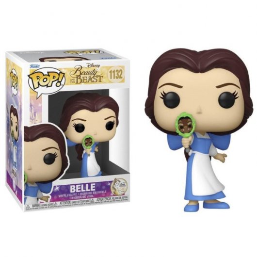 Funko Pop Disney La Belle et la Bête Belle avec Miroir - Figurine Vinyle - Hauteur 9,5 cm env.