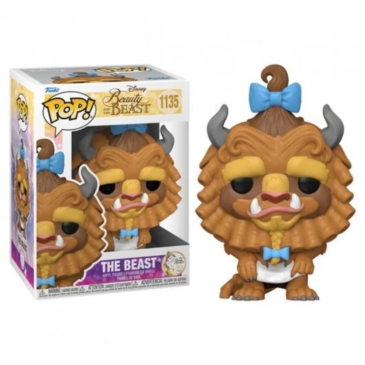 Funko Pop Disney La Belle et la Bête Bête avec Boucles - Figurine Vinyle - Hauteur 9,5cm env.