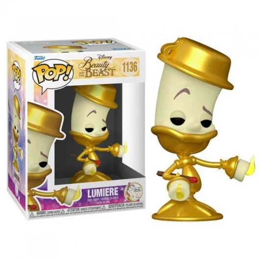 Funko Pop Disney La Belle et la Bête Lumière - Figurine Vinyle - Hauteur 9,5cm env.