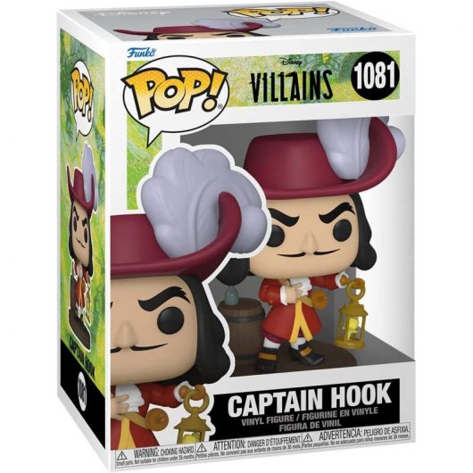 Funko Pop Disney Villains Captain Hook - Figurine Vinyle - Hauteur 10cm env.