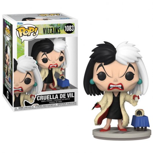 Funko Pop Disney Villains Cruella de Vil - Figurine Vinyle - Hauteur 10cm env.