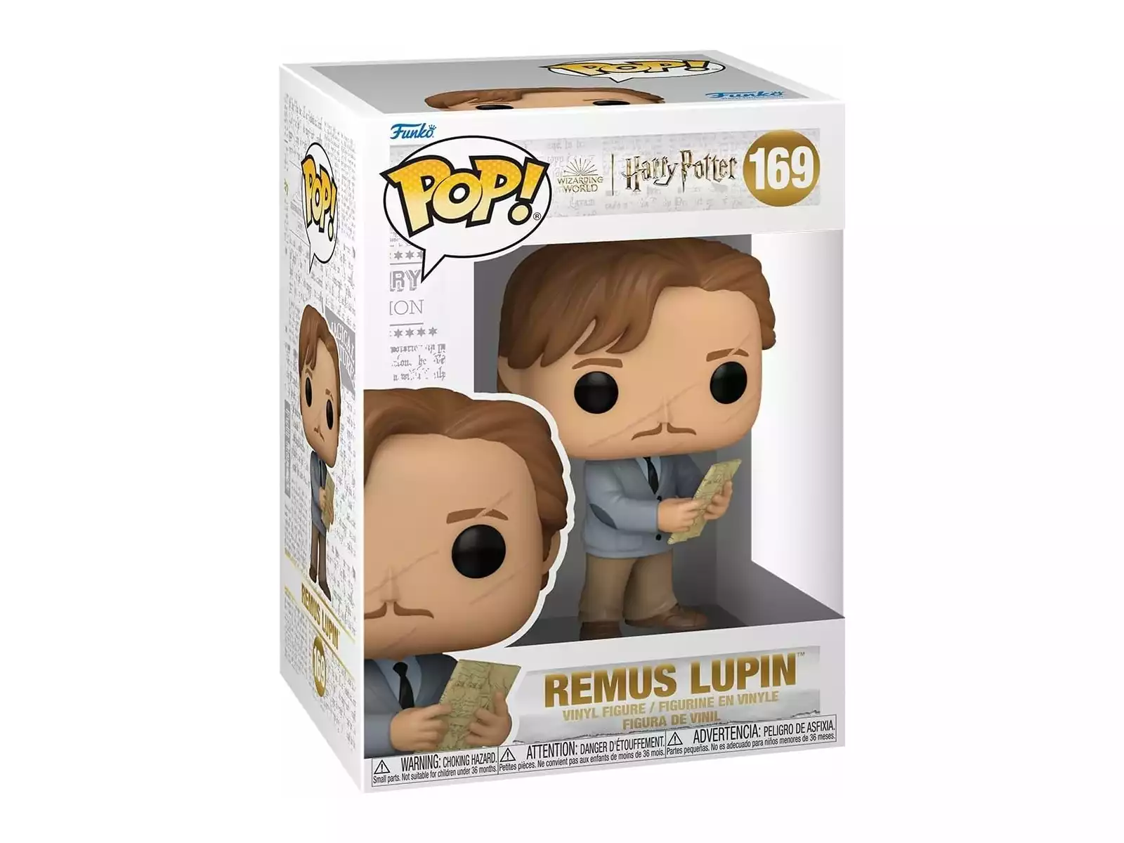 Funko Pop Harry Potter Remus Lupin avec Carte - Figurine Vinyle - Hauteur 10,5cm env.