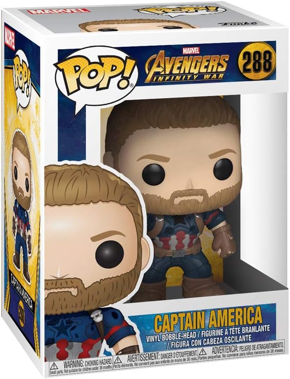 Funko Pop Marvel Avengers Infinity War Captain America - Figurine Vinyle - Hauteur 9cm env.