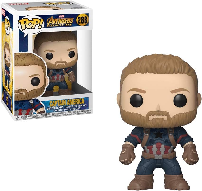 Funko Pop Marvel Avengers Infinity War Captain America - Figurine Vinyle - Hauteur 9cm env.