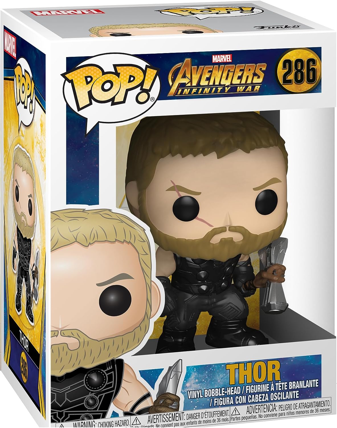 Funko Pop Marvel Avengers Infinity War Thor - Figurine Vinyle - Hauteur 9cm env.