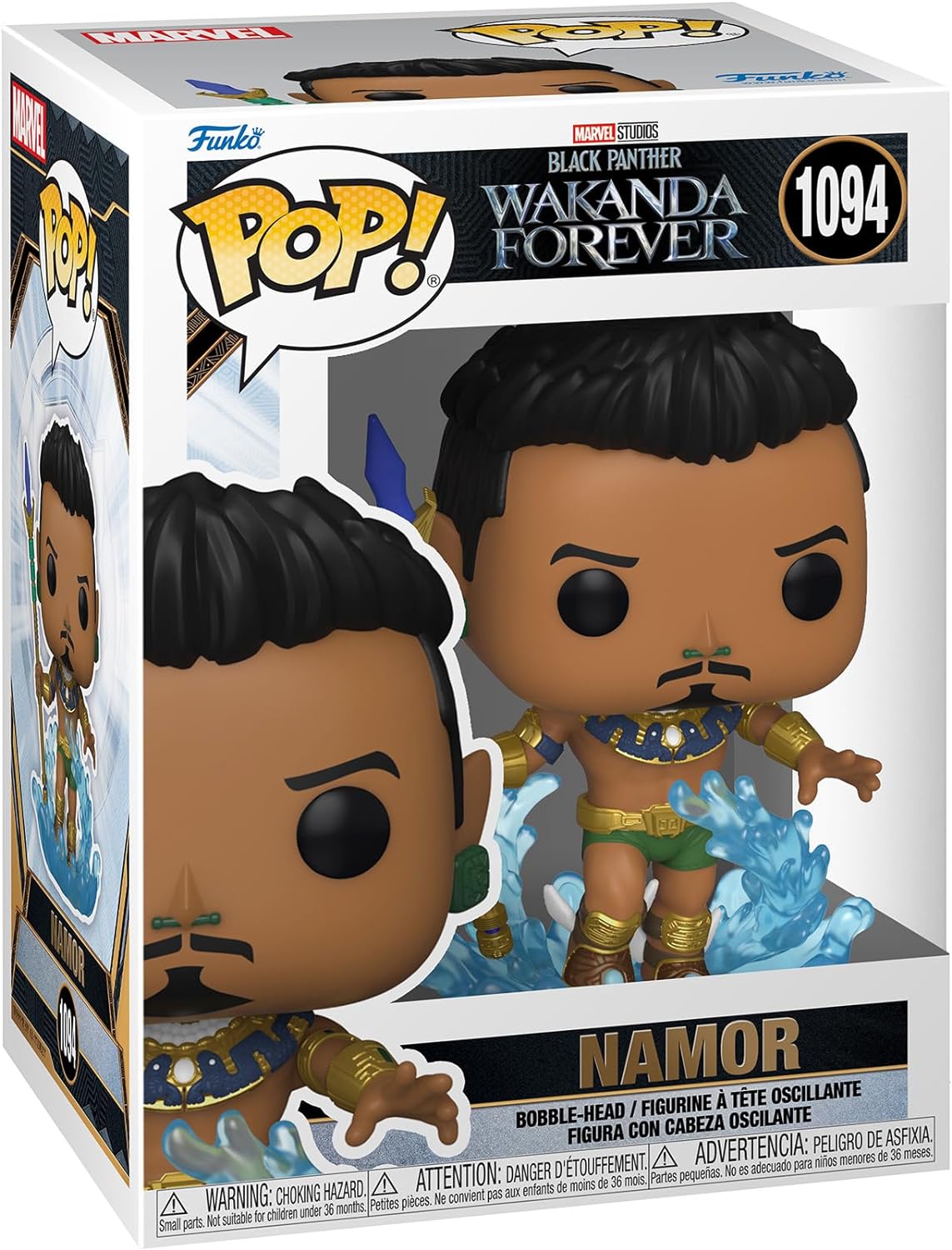 Funko Pop Marvel Black Panther Wakanda Forever Namor - Figurine Vinyle - Hauteur 9cm env.