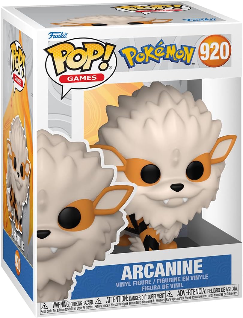 Funko Pop Pokémon Arcanine - Figurine Vinyle - Hauteur 9,5cm env.