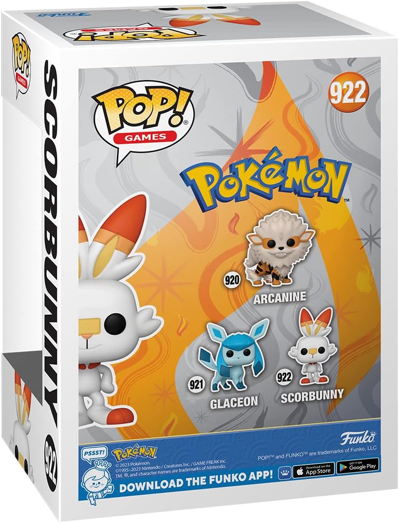 Funko Pop Pokémon Scorbunny - Figurine Vinyle - Hauteur 9,5cm env.