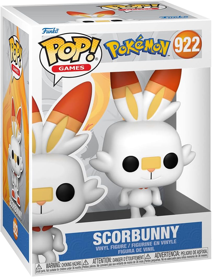 Funko Pop Pokémon Scorbunny - Figurine Vinyle - Hauteur 9,5cm env.