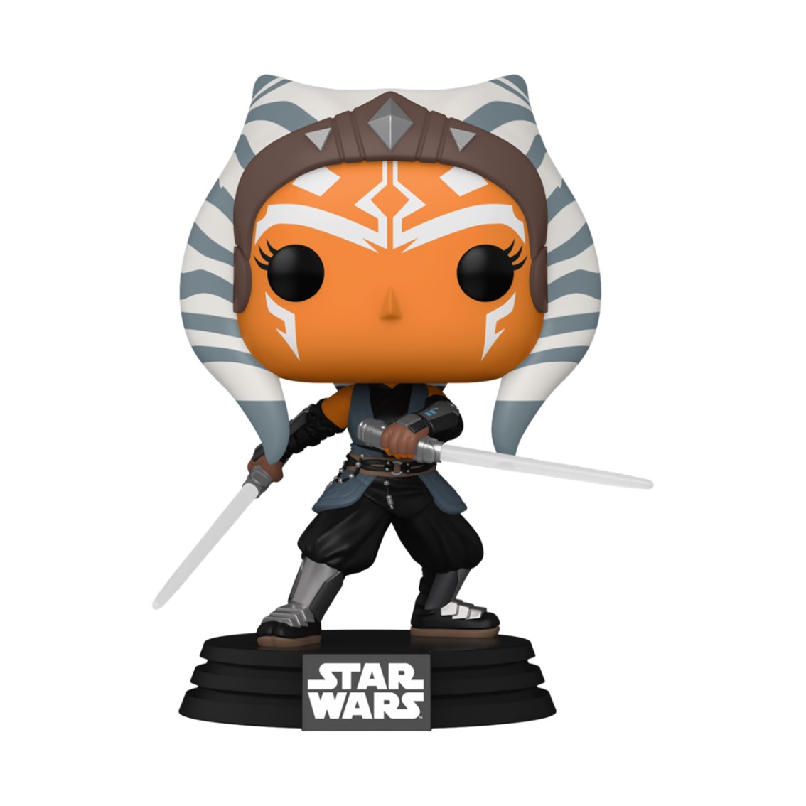 Funko Pop Star Wars Le Mandalorien Ahsoka avec Sabres - Figurine Vinyle - Hauteur 9cm env.