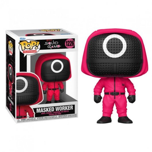 Funko Pop Television The Squid Game Masque Cercle Soldat Rouge - Figurine Vinyle - Hauteur 9cm env.