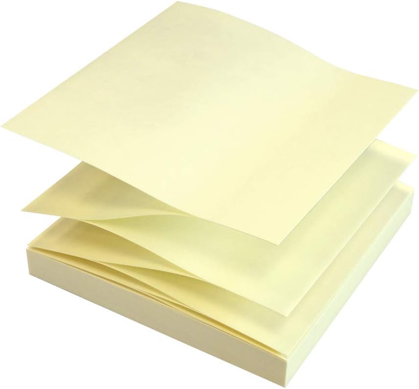 Global Notes inFO Z-Notes Bloc de 100 notes autocollantes 75 x 75 mm - Plié en Z - Certifié FSC ? - Couleur jaune