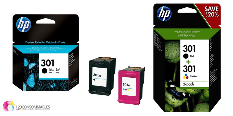 Cartouches d'encre compatible HP 301 XL imprimante HP DeskJet