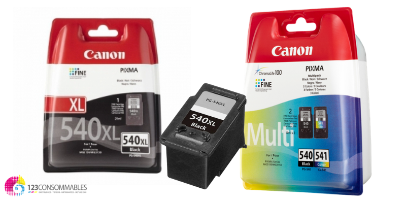 Multipack de 2 Cartouches d'encre compatibles avec modèles Canon