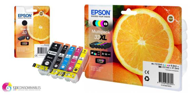 Imprimantes compatibles avec Cartouche Jet d'encre EPSON 604 - Ananas
