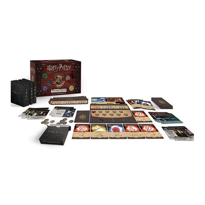 Harry Potter Poudlard Battle : Jeu de cartes Charmes et Potions - Thème Fantasy - 2 à 4 joueurs - 10 ans et plus - Durée 30-60min. environ.