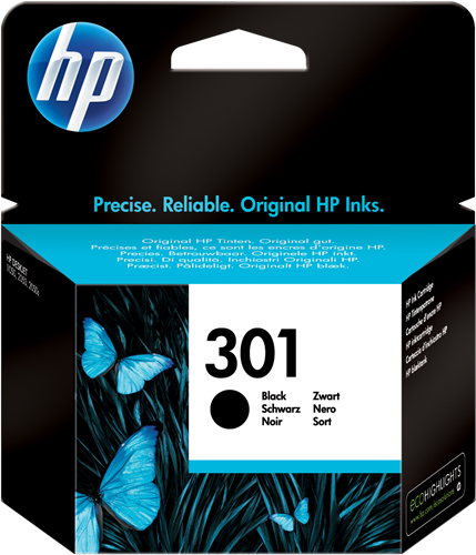 2x HP 301 Cartouche N/C pour imprimante HP ENVY 5530 (CR340EE)