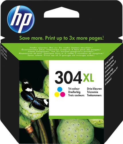 Cartouche d'encre T3AZUR - Cartouche d'encre compatible remplace HP 304  304XL Couleur pour HP Envy 5000, 5010, 5020, 5030