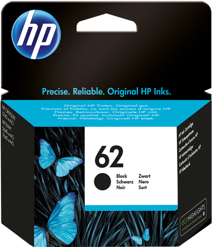 ✓ HP cartouche encre 62 noir couleur Noir en stock - 123CONSOMMABLES