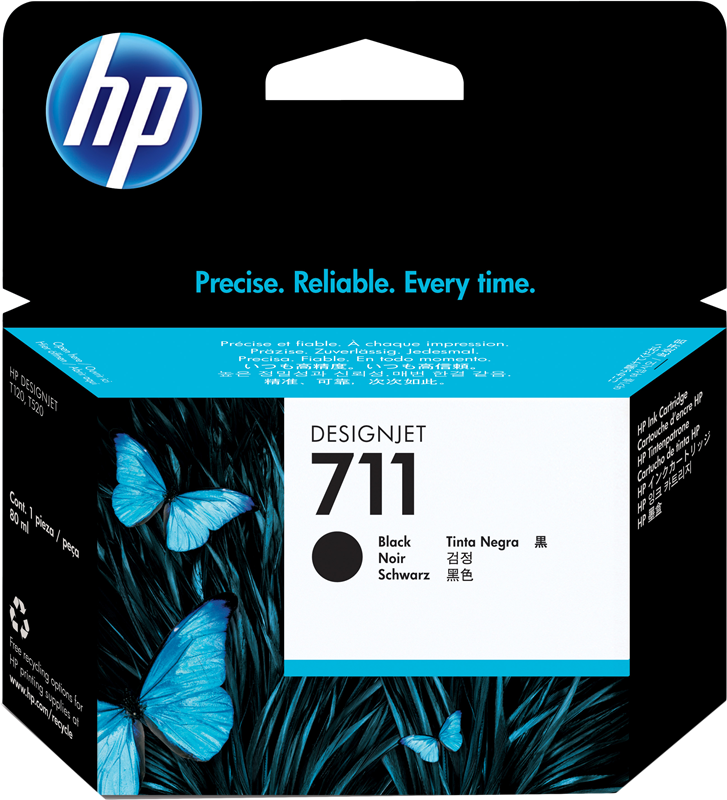 HP Cartouche encre 711 (CZ133A) noir