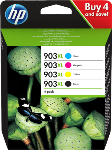 ✓ HP Pack cartouche encre HP 903XL (C.M.J.N) couleur pack en stock -  123CONSOMMABLES