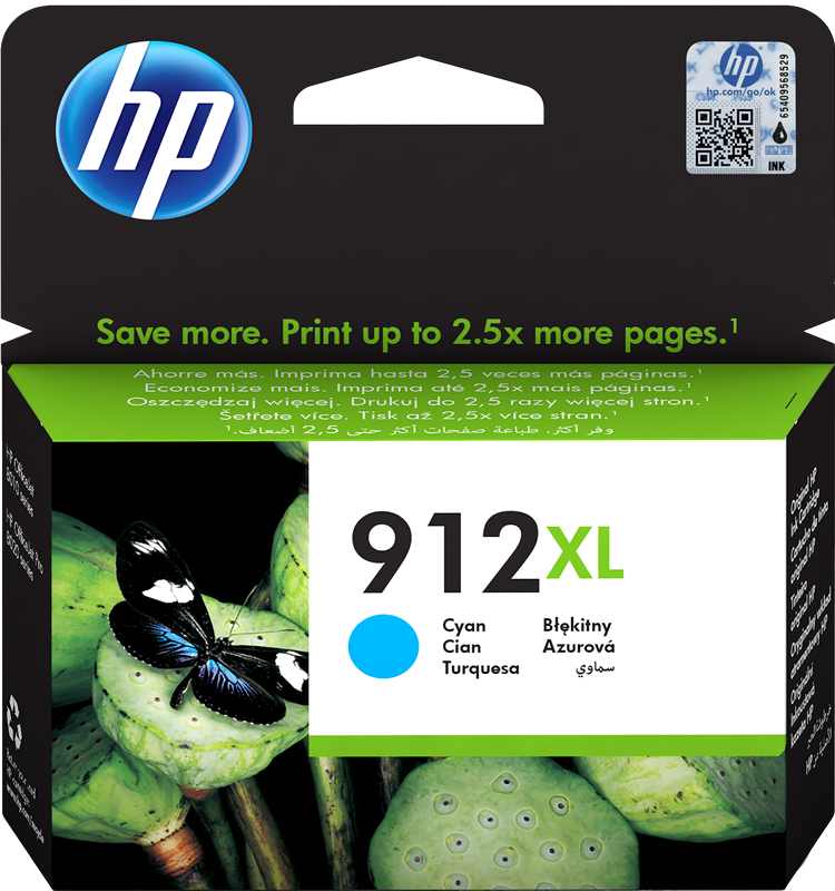 ✓ HP Cartouche encre 912 XL (3YL81AE) cyan couleur cyan en stock -  123CONSOMMABLES