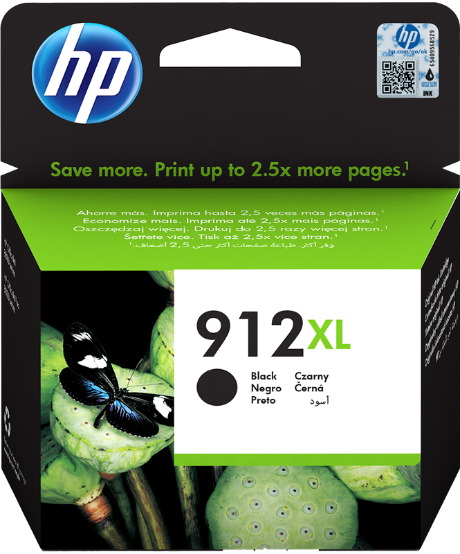 ✓ HP Cartouche encre 912 XL (3YL84AE) noir couleur Noir en stock