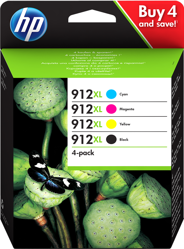 Compatible Pack 912XL Cartouche HP 912 XL Noir et Couleur pour