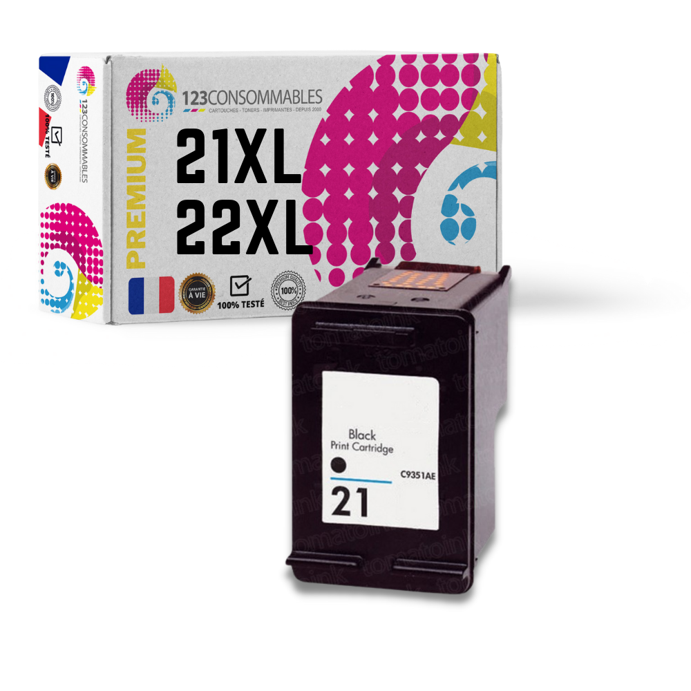 ✓ Cartouche encre UPrint compatible HP 62XL noir couleur Noir en