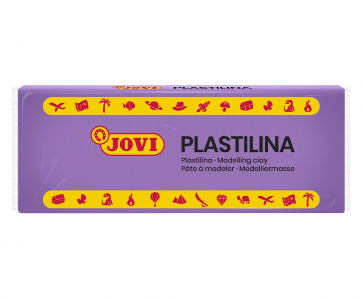 Jovi Boite de 15 Comprimés de Pâte à Modeler 150gr - Pâte à Modeler Végétale - Ne dessèche pas - Sans Gluten - Inoffensif - Facile à mouler - Idéal pour les figures de volume - Coloris Violet