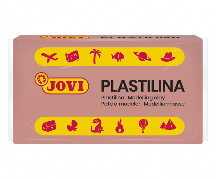 Jovi Boîte de 30 Comprimés de Pâte à Modeler 50G - Très Moulable - Ne Sèche Pas - Sans Gluten - Sans Allergène - Non Toxique - Couleur Rose