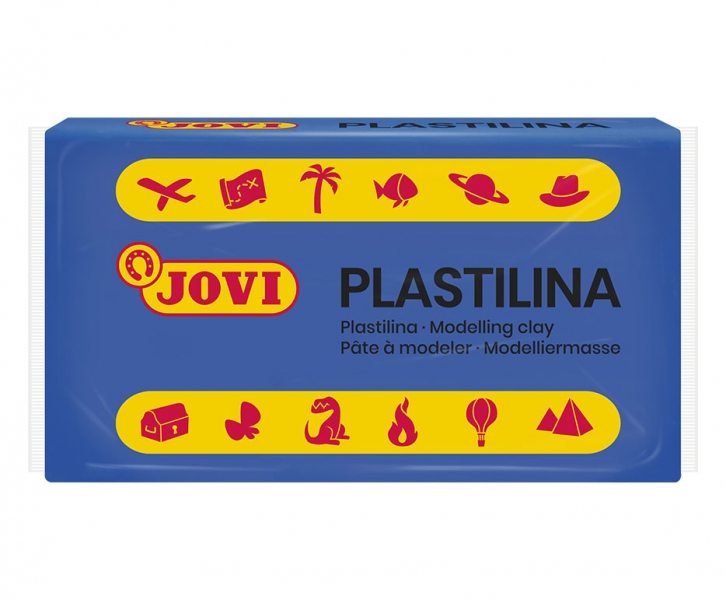 Jovi Boite de 30 Comprimés de Pâte à Modeler 50gr - Pâte végétale - Ne durcit pas - Sans gluten - Sans danger - Facile à mouler - Idéal pour volumes et moisissures - Couleur Bleu