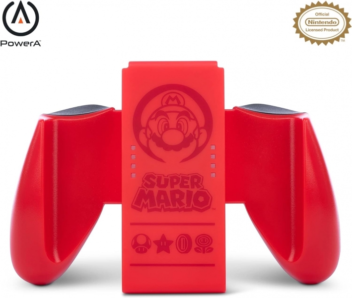 Joy-Con PowerA Comfort Grip pour Nintendo Switch - Super Mario Rouge