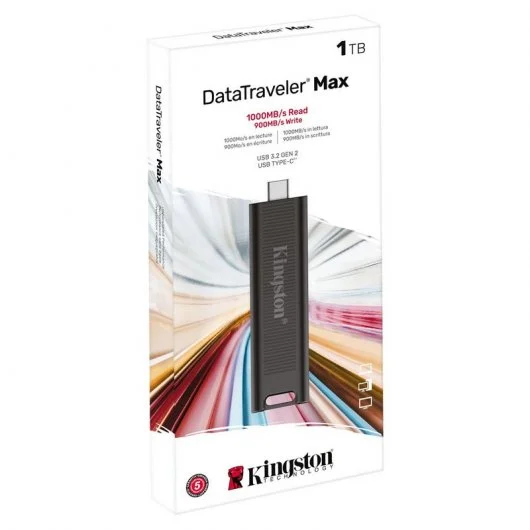 Kingston DataTraveler Max Mémoire USB-C 3.2 Gen 2 1 To - Couleur Noir (Clé USB)