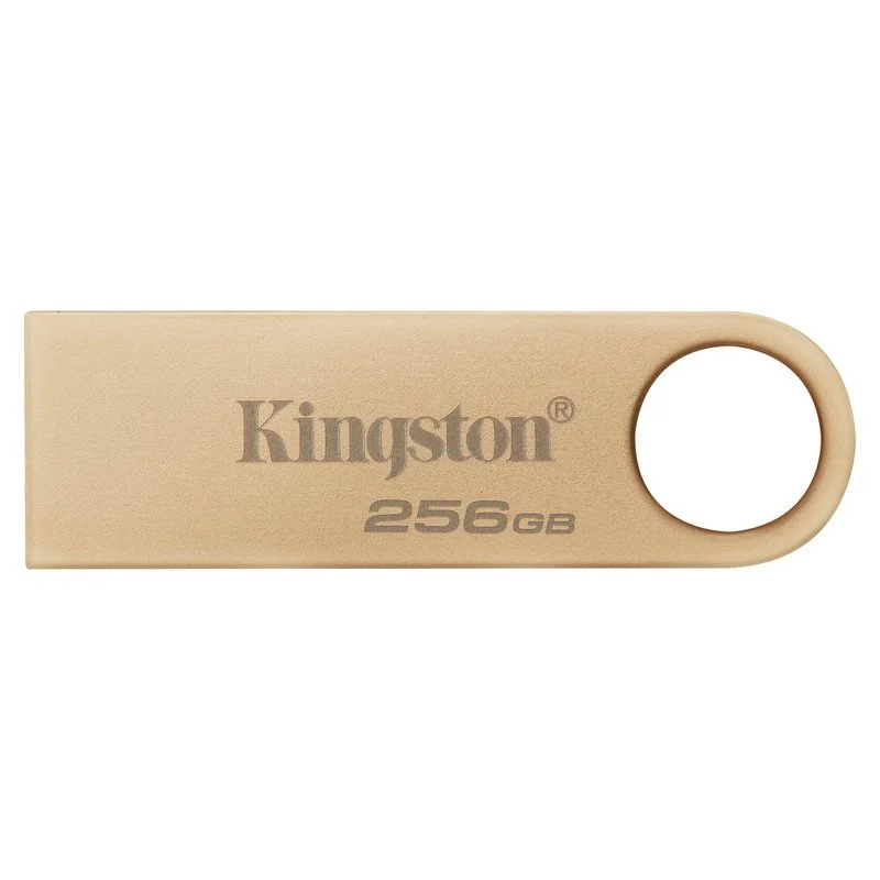 Kingston DataTraveler SE9 G3 USB-A 3.2 Gen 1 Mémoire 256 Go - Lecture 220 Mo/s - Design métallique - Couleur Or (Pendrive)