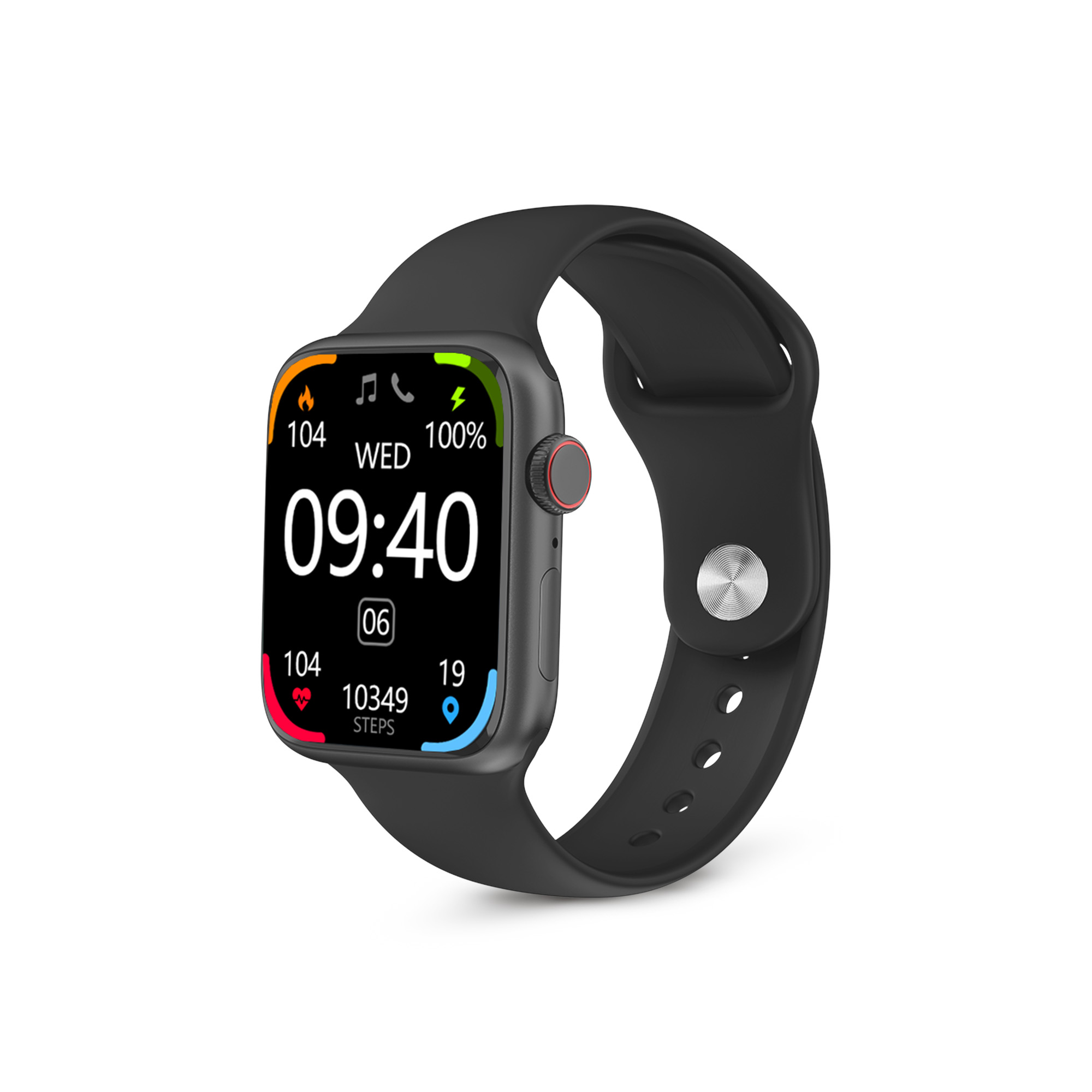 Ksix Smartwatch Urban 4 Mini - Fréquence Cardiaque - Surveillance du Sommeil - Couleur Noir