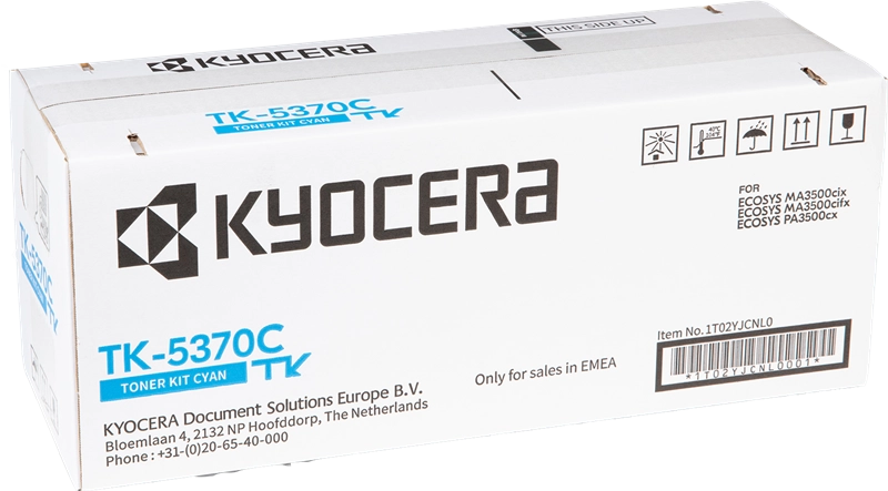 Kyocera TK5370 Cartouche de toner cyan originale - 1T02YJCNL0/TK5370C