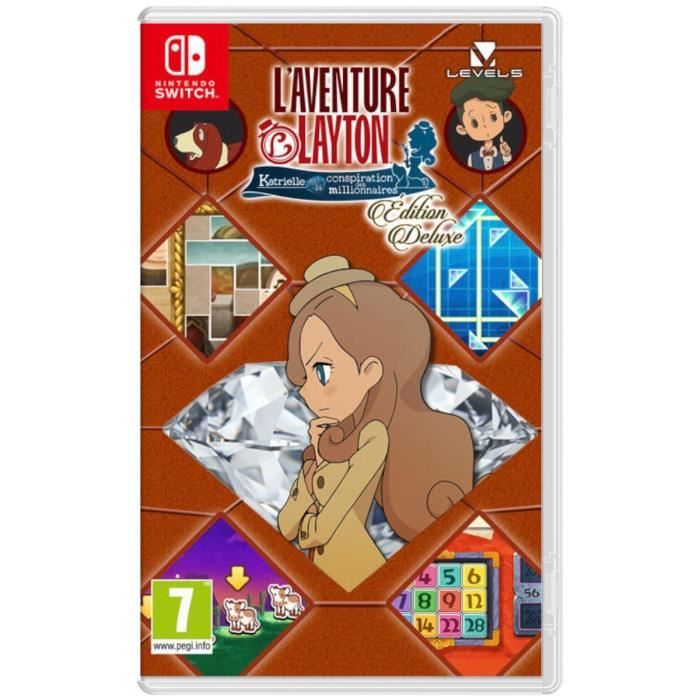 L'Aventure Layton: Katrielle et la Conspiration des Millionnaires - Édition Deluxe  Jeu Nintendo Switch