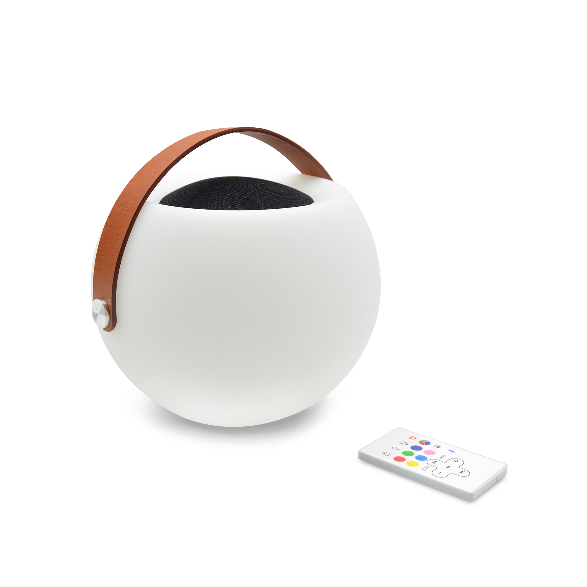 Lampe Bulle Ksix avec Haut-Parleur - Jusqu'à 7 Couleurs - Télécommande - Bluetooth - Blanc