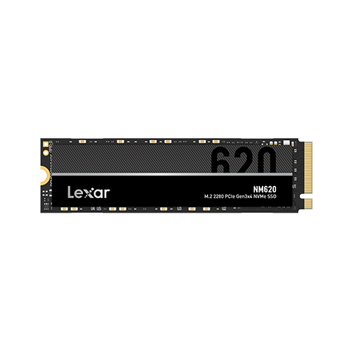 Lexar NM620 SSD 1 To PCIE Gen3x4 NVME - Vitesses de lecture jusqu'à 3500 Mo/s - Écriture jusqu'à 3000 Mo/s - Technologie LDPC - Faible consommation d'énergie