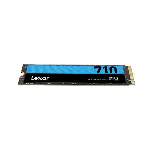 Lexar NM710 SSD NVME Gen4x4 - Vitesses de lecture 5000 Mo/s - Écriture 4500 Mo/s - HMB 3.0 et technologie de cache SLC