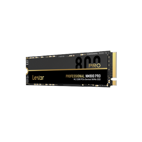 Lexar NM800Pro SSD 512 Go PCIE Gen4x4 NVME 1.4 - 3D Nand Flash - Lecture 7 450 Mo/s - Écriture 3 500 Mo/s - MTBF 1 500 000 heures - TBW 500 To