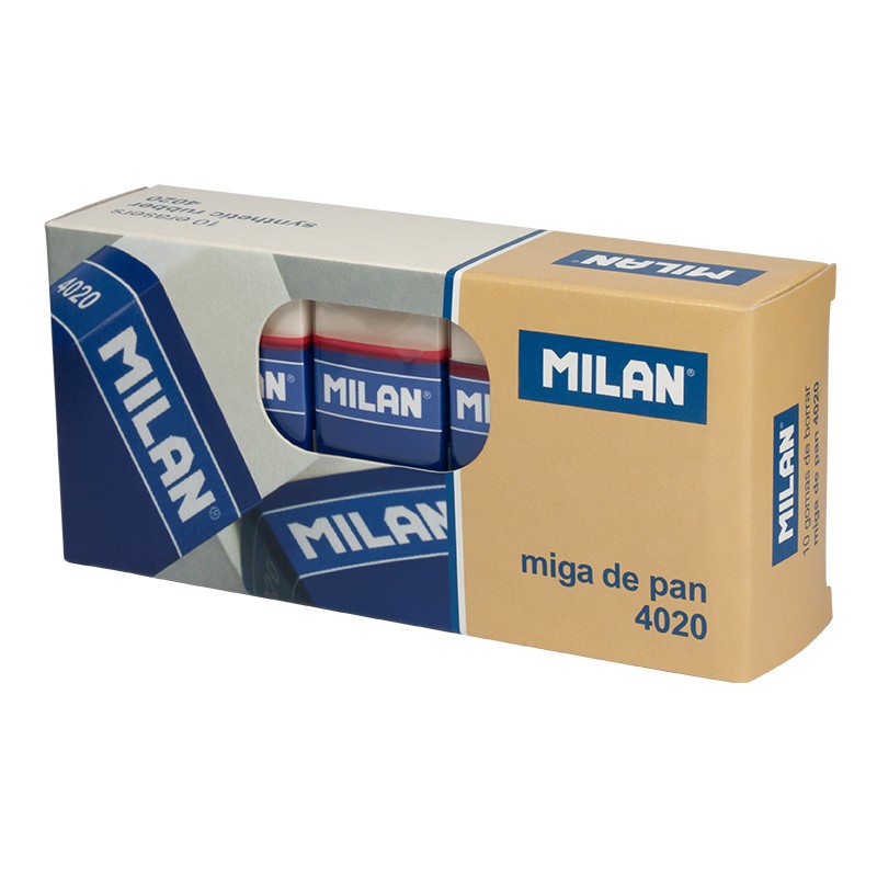 Lot 10 Gommes Rectangulaires Milan 4020