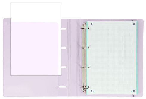  LOT 10 Oxford Classeurs A4+ 4 Anneaux Pastel