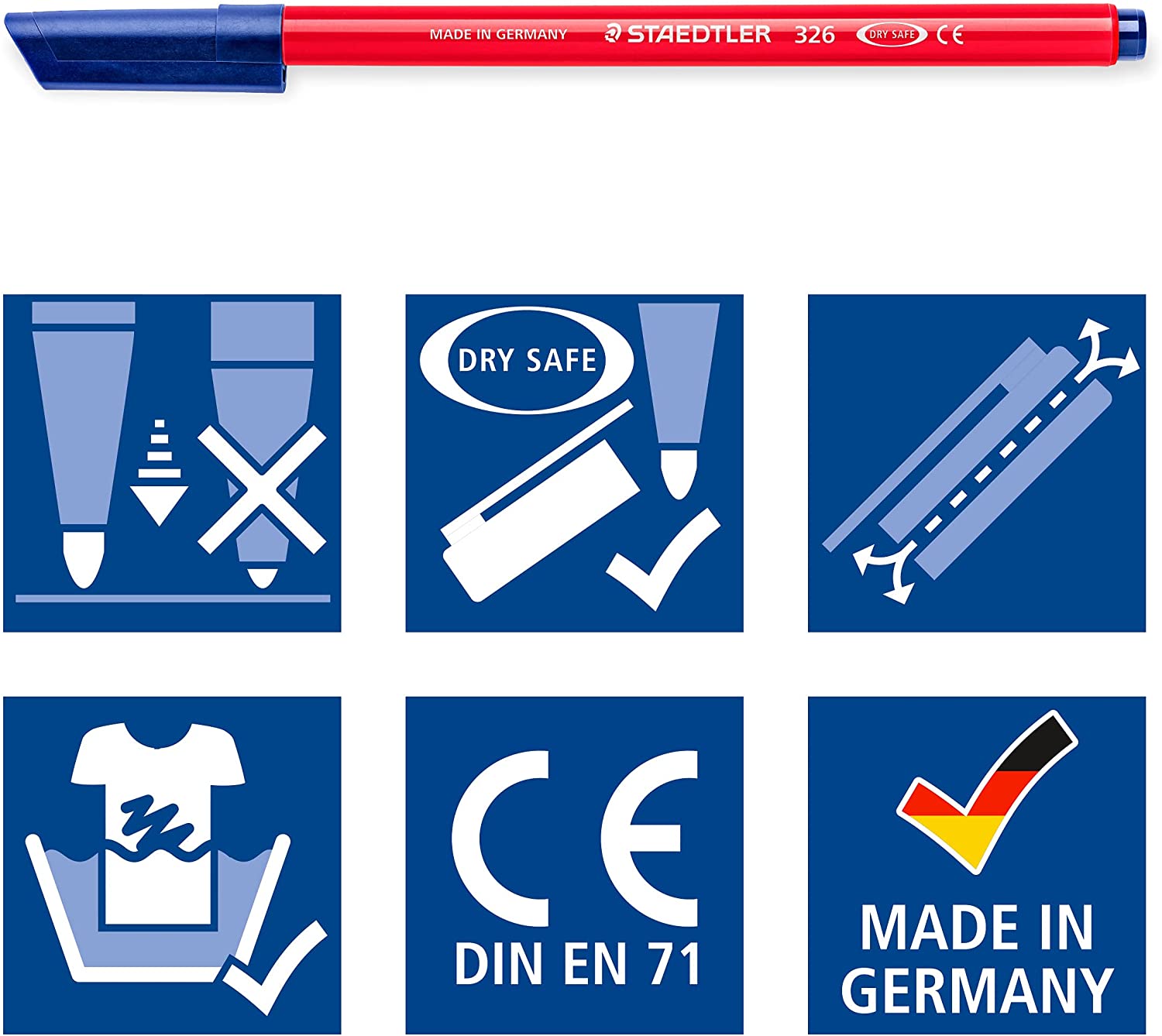 LOT de 10 Staedtler Noris 326 Marqueur