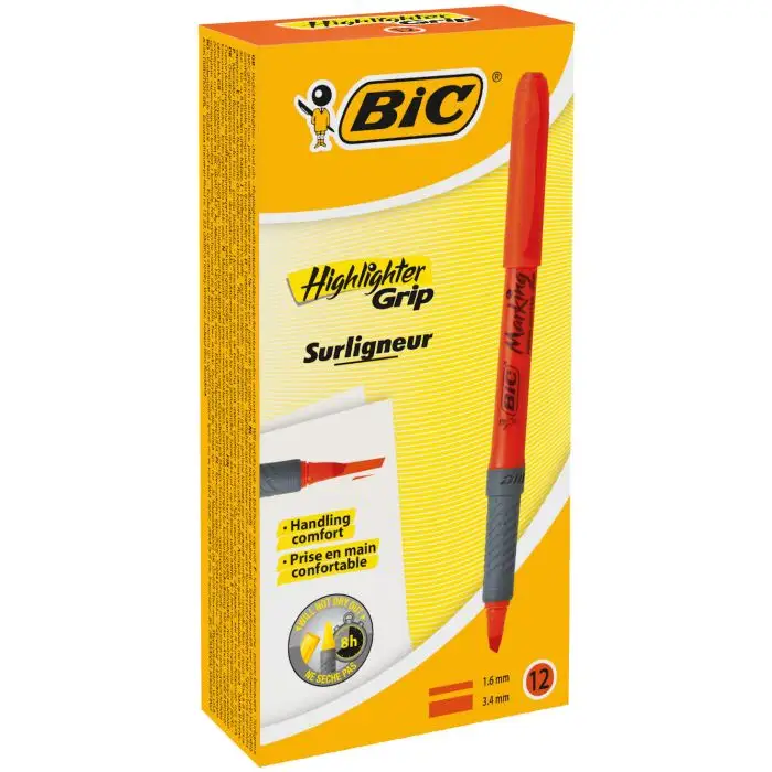 Lot de 12 Bic Surligneurs Orange