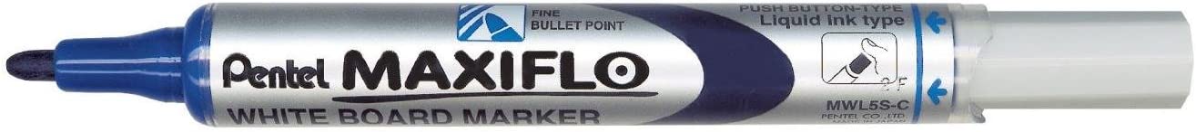 Pentel Marqueur pour tableau blanc Maxiflo, encre liquide, pointe