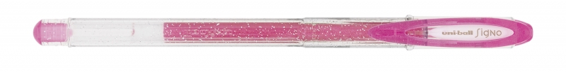 LOT de 12 Uni-ball Signo Sparkling UM-120SP Rouleau à encre gel - Pointe boule 1 mm - Encre pigmentée résistante à l'eau et à la lumière - Effet pailleté - Couleur rose